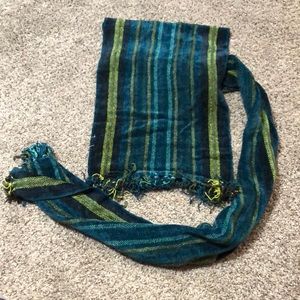 Blue and Green Scarf